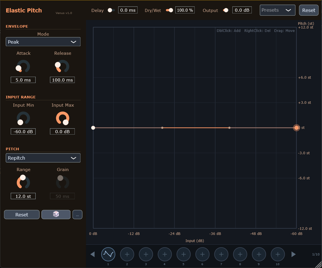 VenusElasticPitch Interface