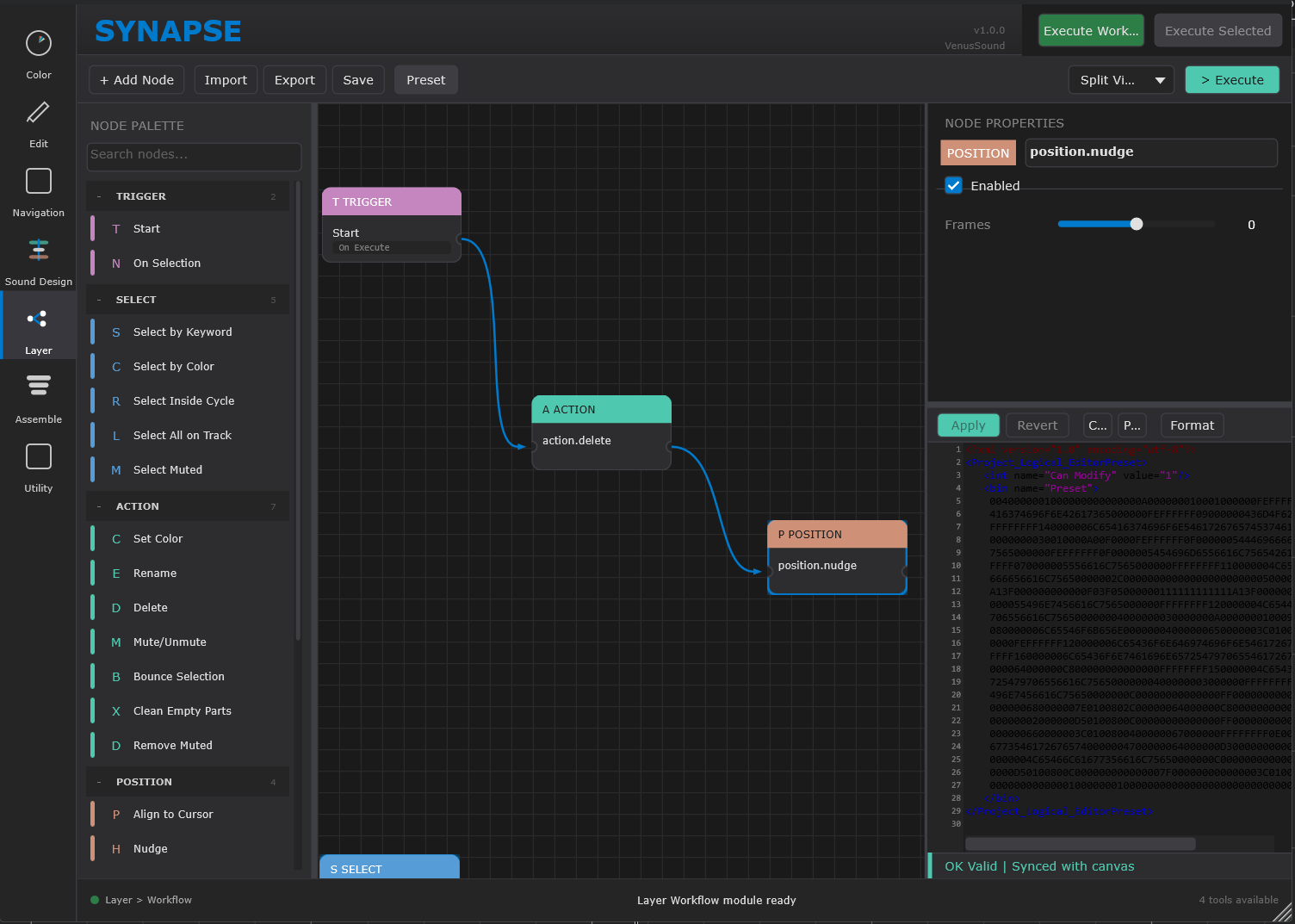 Layer Workflow Node Editor